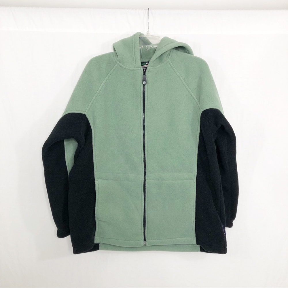 NEW Avalanche Performance Vintage Hooded Zip Up Polar Fleece Jacket, Size XL